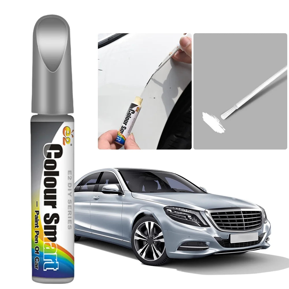 5Pcs Car Touch-Up Paint, Car Paint Scratch Repair Pen, Universal Color Touch-Up Paint Pen, Various Car Touch-Up Paint (Silver)